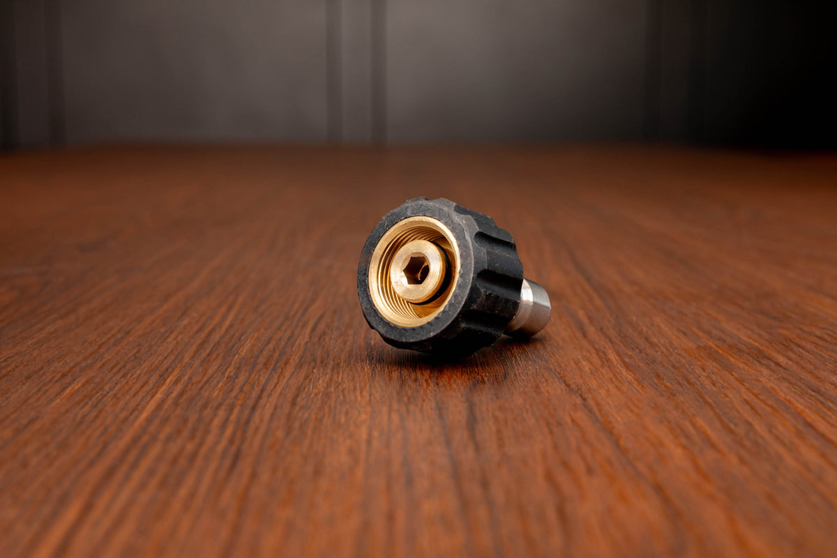 Stainless Steel M22 Female (14mm) to 3/8" QD Plug