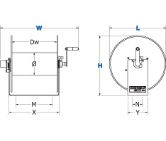 Coxreels Vacuum Hose Reel