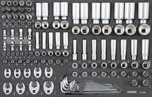Sonic Foam System - Socket Set 1/4", 3/8", 1/2" (SAE), 121 Pieces - 26" (Medium)