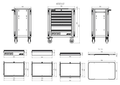 NEXT S8 TOOLBOX - 7 DRAWERS