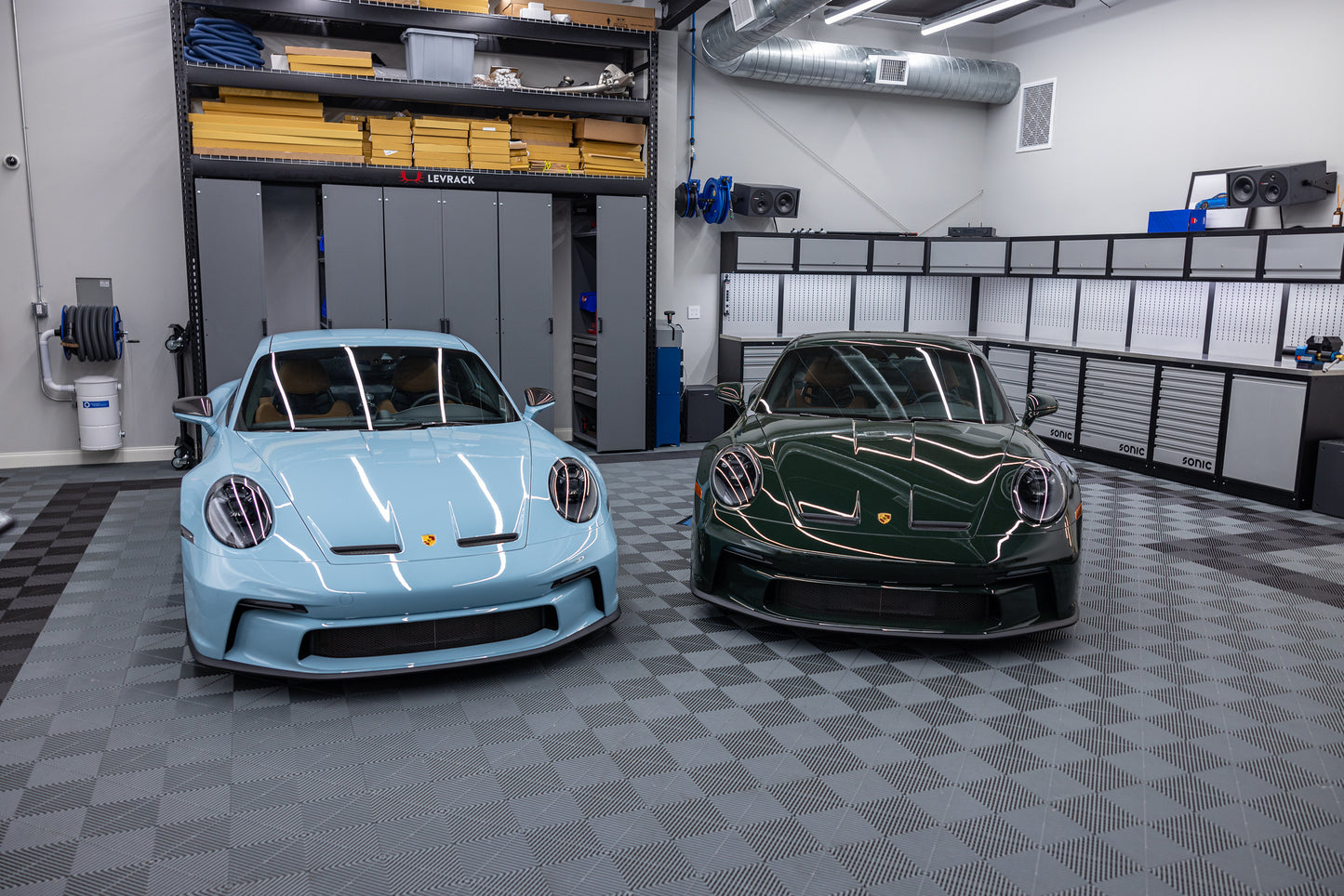 Two Car Swisstrax Flooring Solution