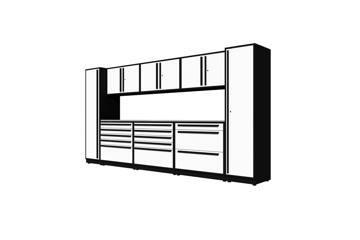ProSlat Fusion Plus 160" Single Door Locker Preconfigured Array