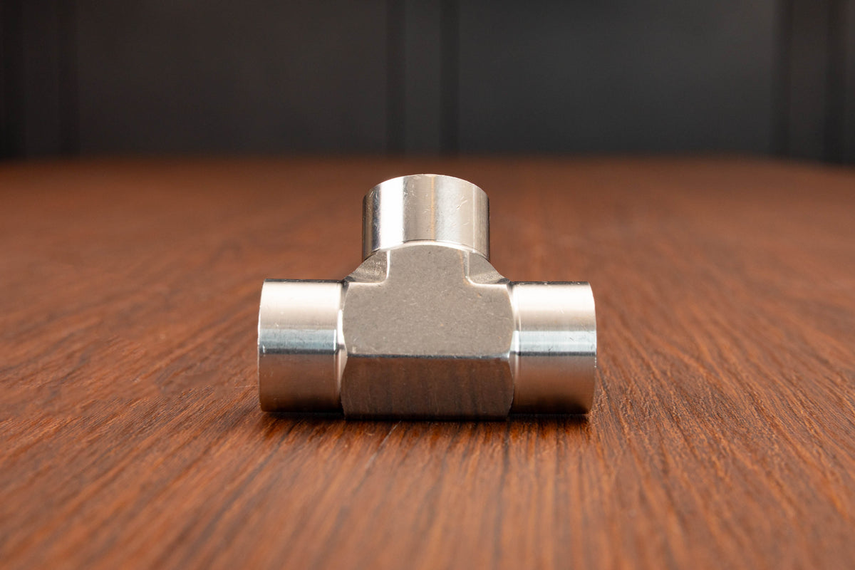 Stainless Steel 3/8" NPT Female Tee