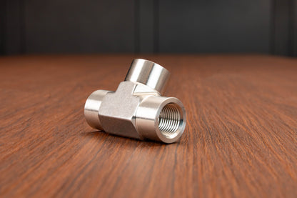 Stainless Steel 3/8" NPT Female Tee
