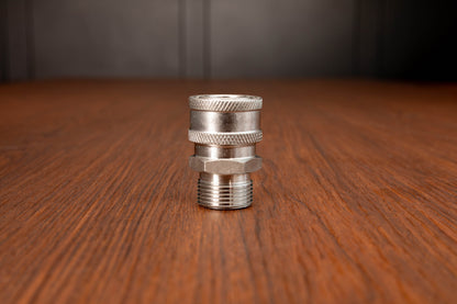 Stainless Steel M22 Male (15mm) to 3/8" QD Coupler