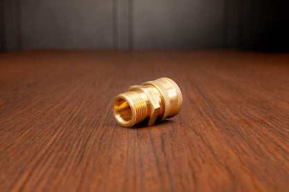 Brass M22 Male (14mm) to 3/8" QD Coupler
