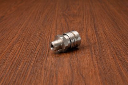 Mosmatic T304 SS 1/4" Male QD Coupler