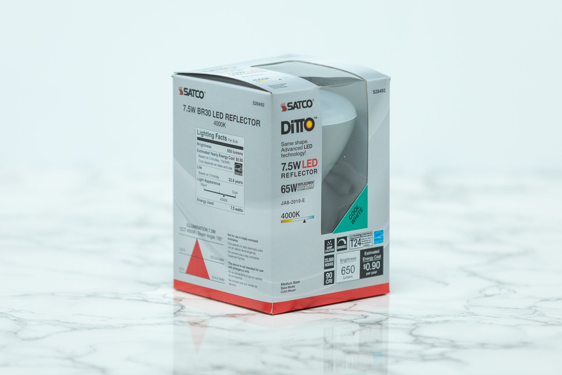 Satco Recessed Can LED Light Bulb - S28492 - 4000K