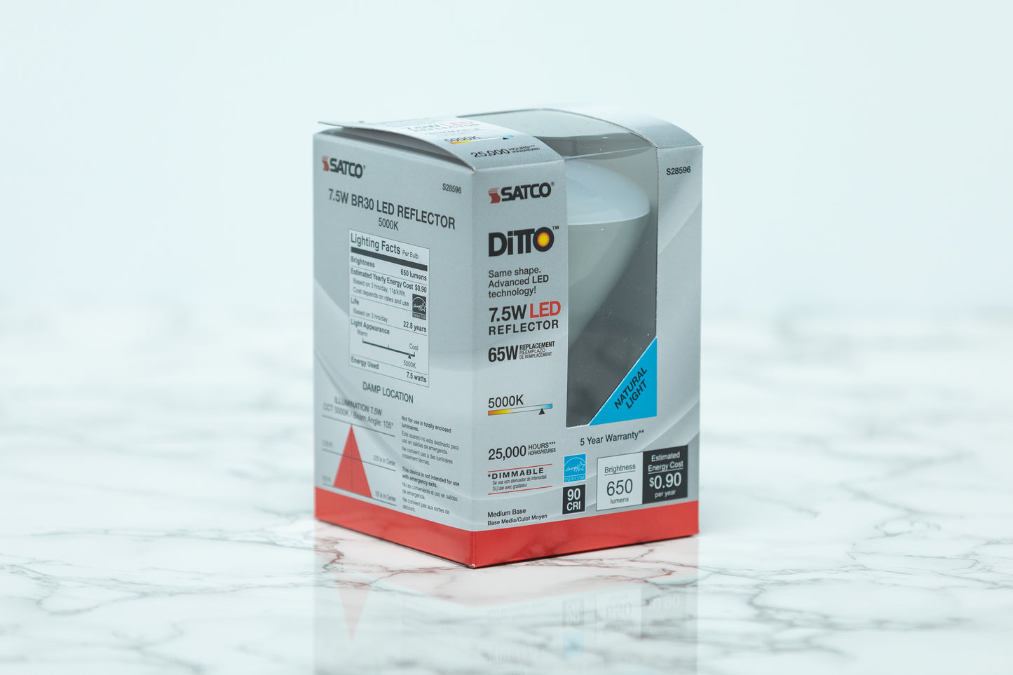 Satco Recessed Can LED Light Bulb - S28596 - 5000K