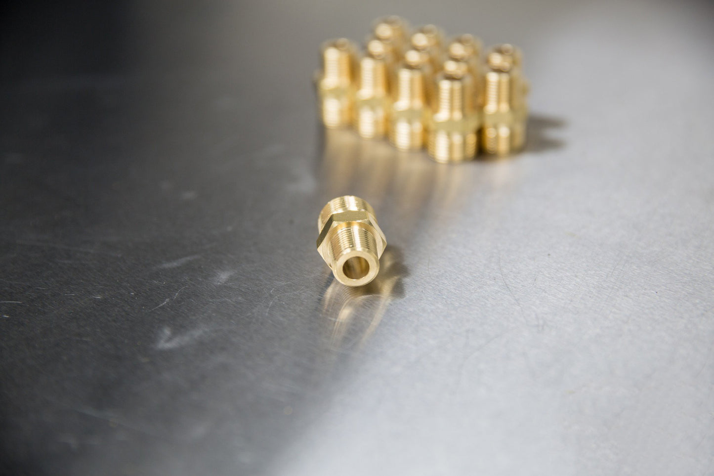 Brass M22 Male (14mm) to 3/8" Male NPT - Twist & Seal