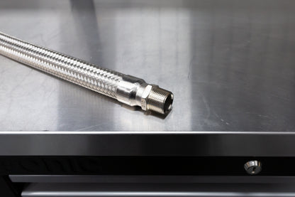 Stainless Bucket Filler or Inlet Hose (3/4" NPT Male to Male)