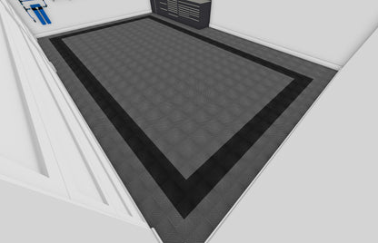 Three Car Swisstrax Flooring Solution