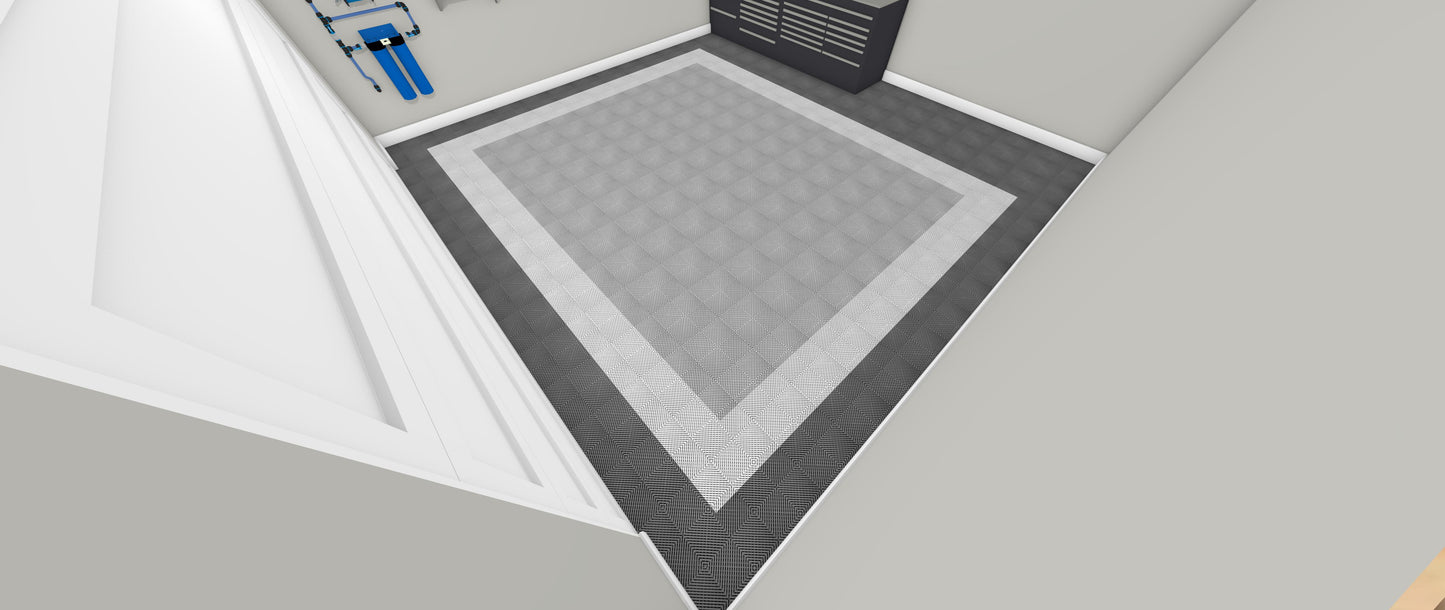 Two Car Swisstrax Flooring Solution