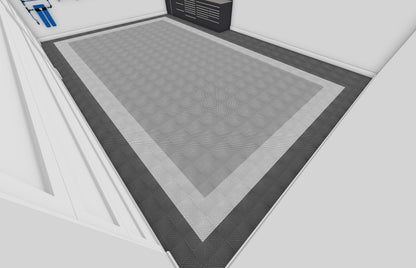 Three Car Swisstrax Flooring Solution