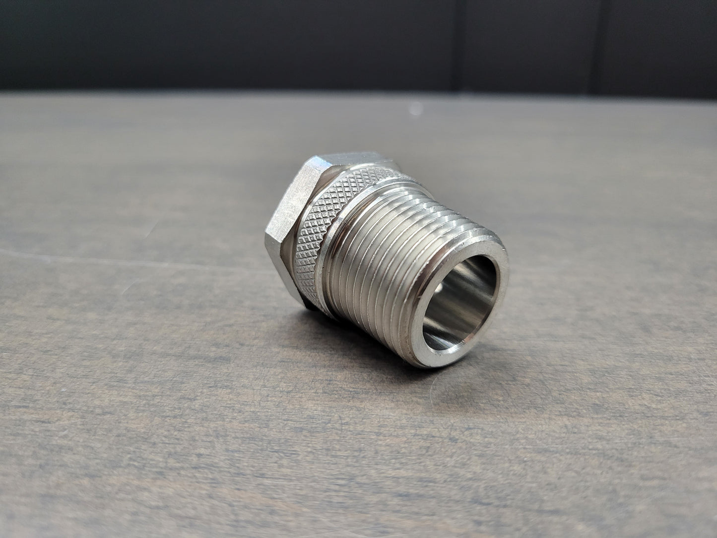 Stainless Steel 3/4" Male NPT to Female GHT