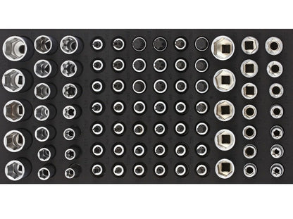 Sonic Foam System - Bit Socket Set 3/8" - 80 Pieces - 1/3 (Small)