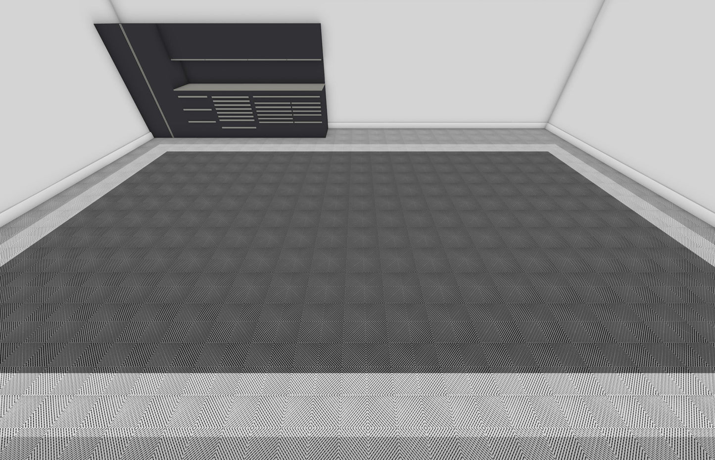 Three Car Swisstrax Flooring Solution