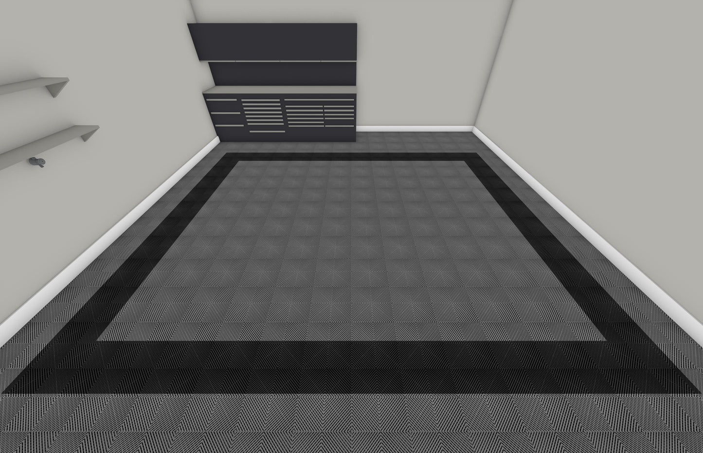 Two Car Swisstrax Flooring Solution