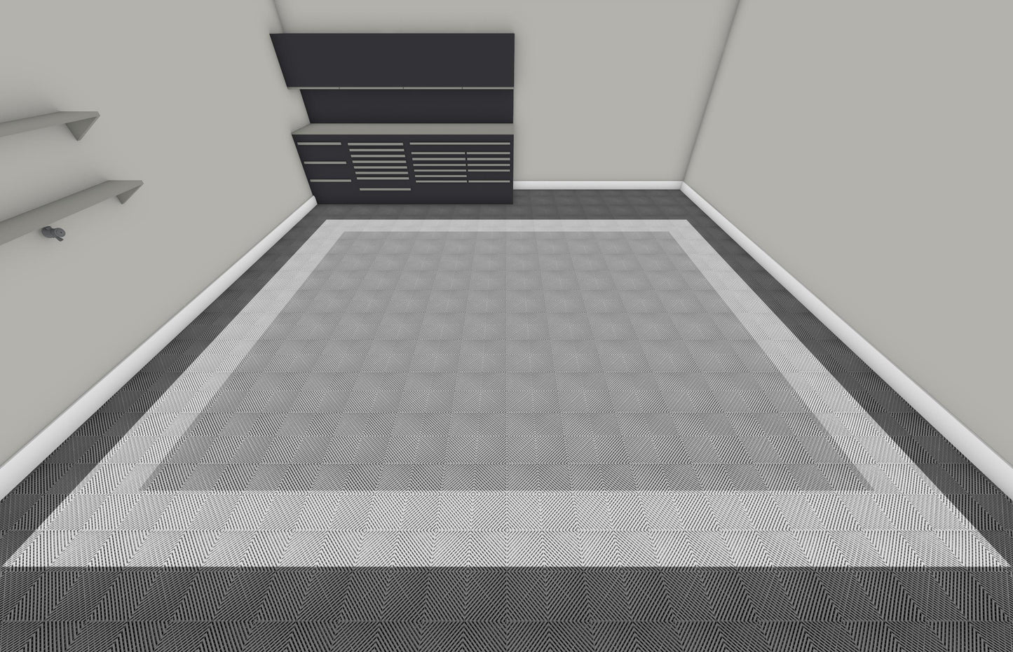 Two Car Swisstrax Flooring Solution