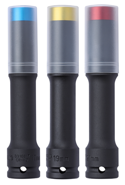 Sonic Tools Wheel Socket 1/2" 6 PT. with Ring 150 MML, 3-PCS
