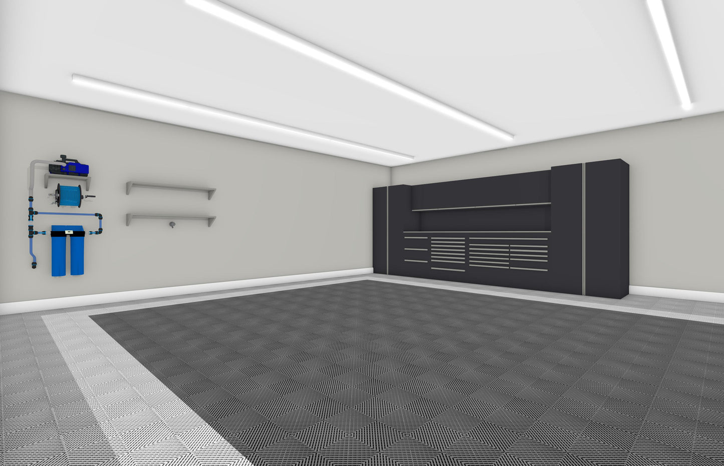Four Car Swisstrax Flooring Solution