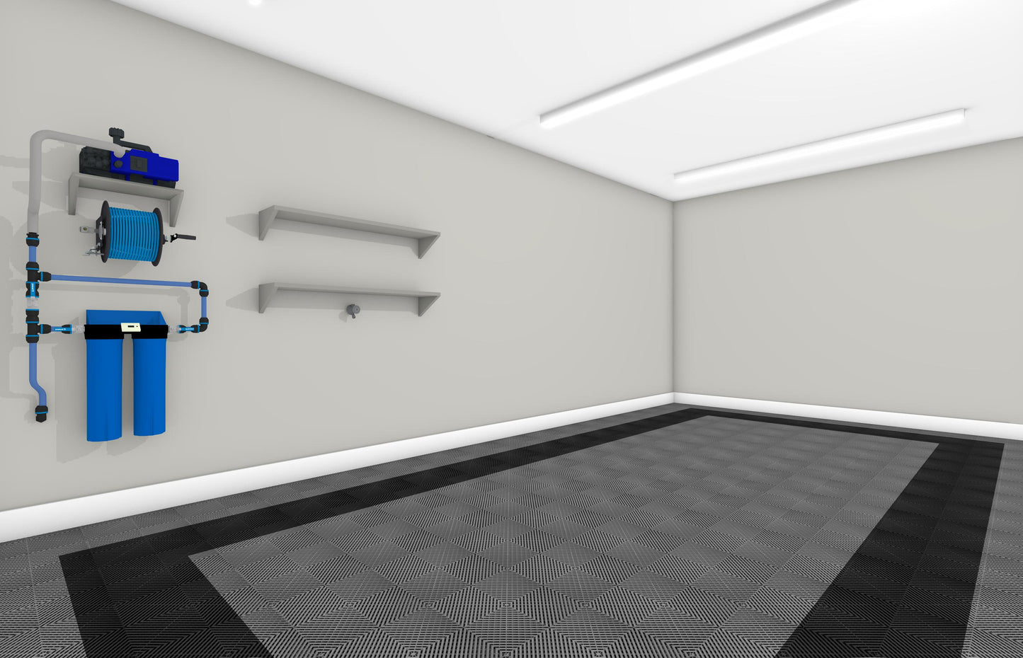 One Car Swisstrax Flooring Solution