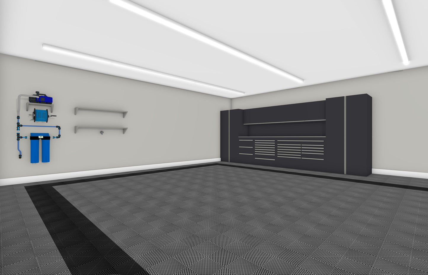 Four Car Swisstrax Flooring Solution