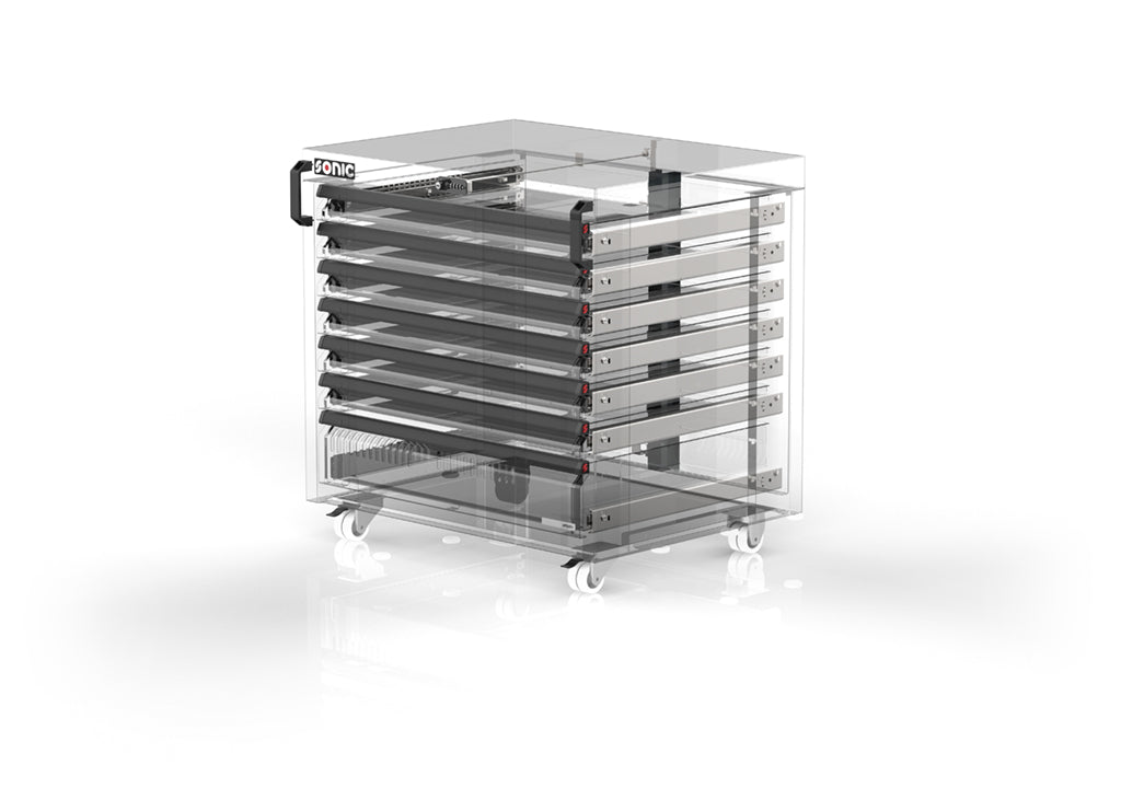 Sonic Tools MSS+ 870 Series Portable Cabinet, Extra Deep, 7 Drawers
