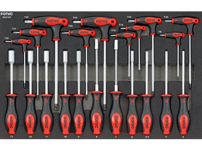 Socket Screwdriver, Hex and Grip Key Set