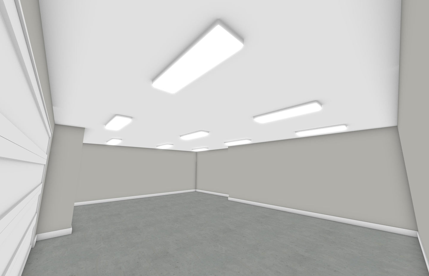 Basic Three Car Garage Lighting Solution