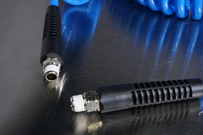 Prevost Spiral Hose w/ Fixed and Rotating 1/4" NPT (Male) Fittings
