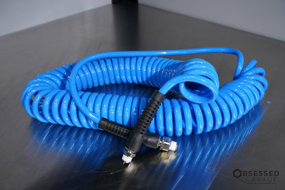 Prevost Spiral Hose w/ Fixed and Rotating 1/4" NPT (Male) Fittings
