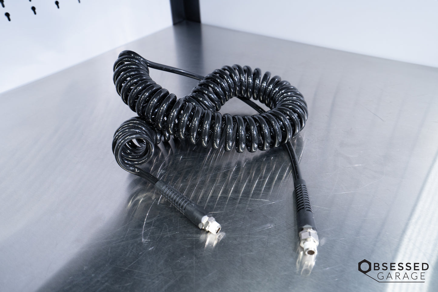 Prevost Spiral Hose w/ Fixed and Rotating 1/4" NPT (Male) Fittings