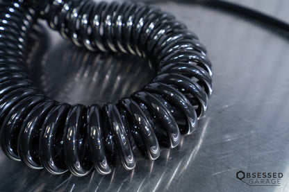 Prevost Spiral Hose w/ Fixed and Rotating 1/4" NPT (Male) Fittings