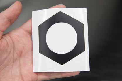 Die-Cut Vinyl Hex Logo Decal