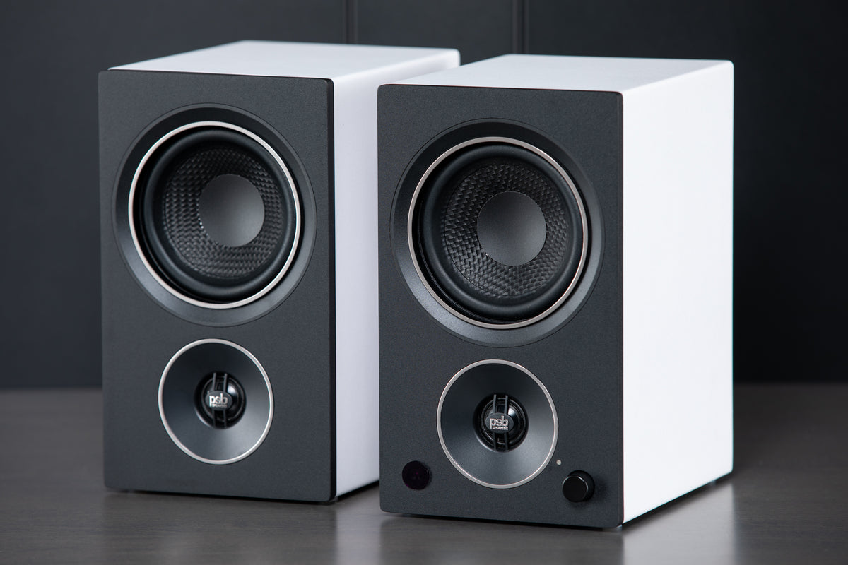 PSB Alpha AM3/AM5 Powered Bookshelf Speakers