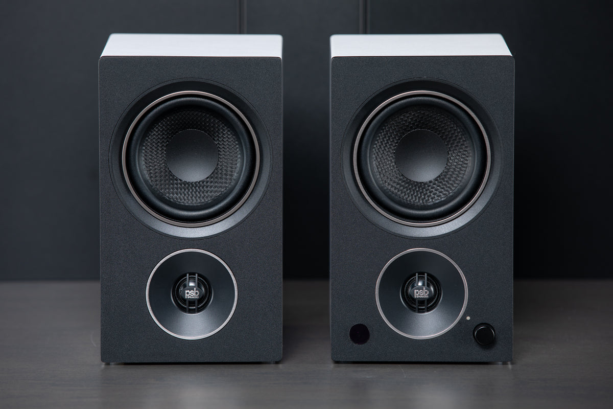 PSB Alpha AM3/AM5 Powered Bookshelf Speakers