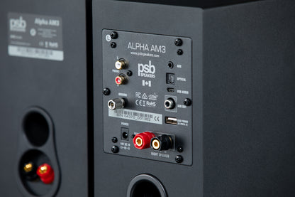 PSB Alpha AM3/AM5 Powered Bookshelf Speakers