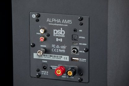 PSB Alpha AM3/AM5 Powered Bookshelf Speakers