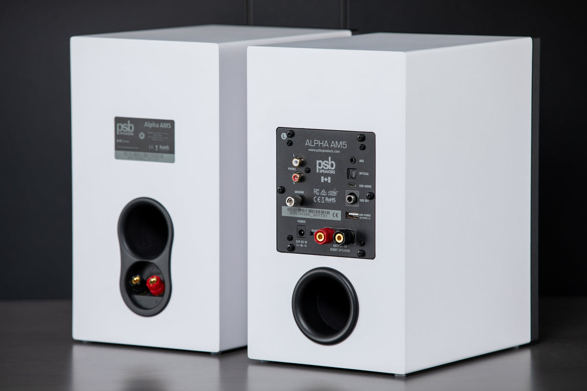 PSB Alpha AM3/AM5 Powered Bookshelf Speakers