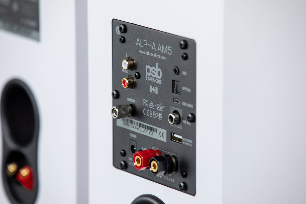 PSB Alpha AM3/AM5 Powered Bookshelf Speakers