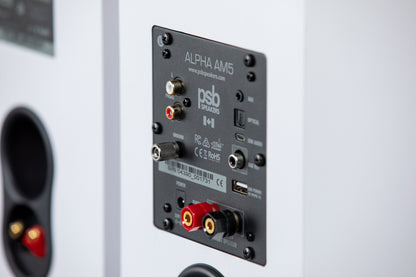 PSB Alpha AM3/AM5 Powered Bookshelf Speakers