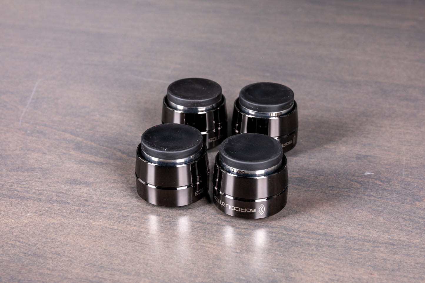 GAIA II Dark Chrome Speaker Isolators