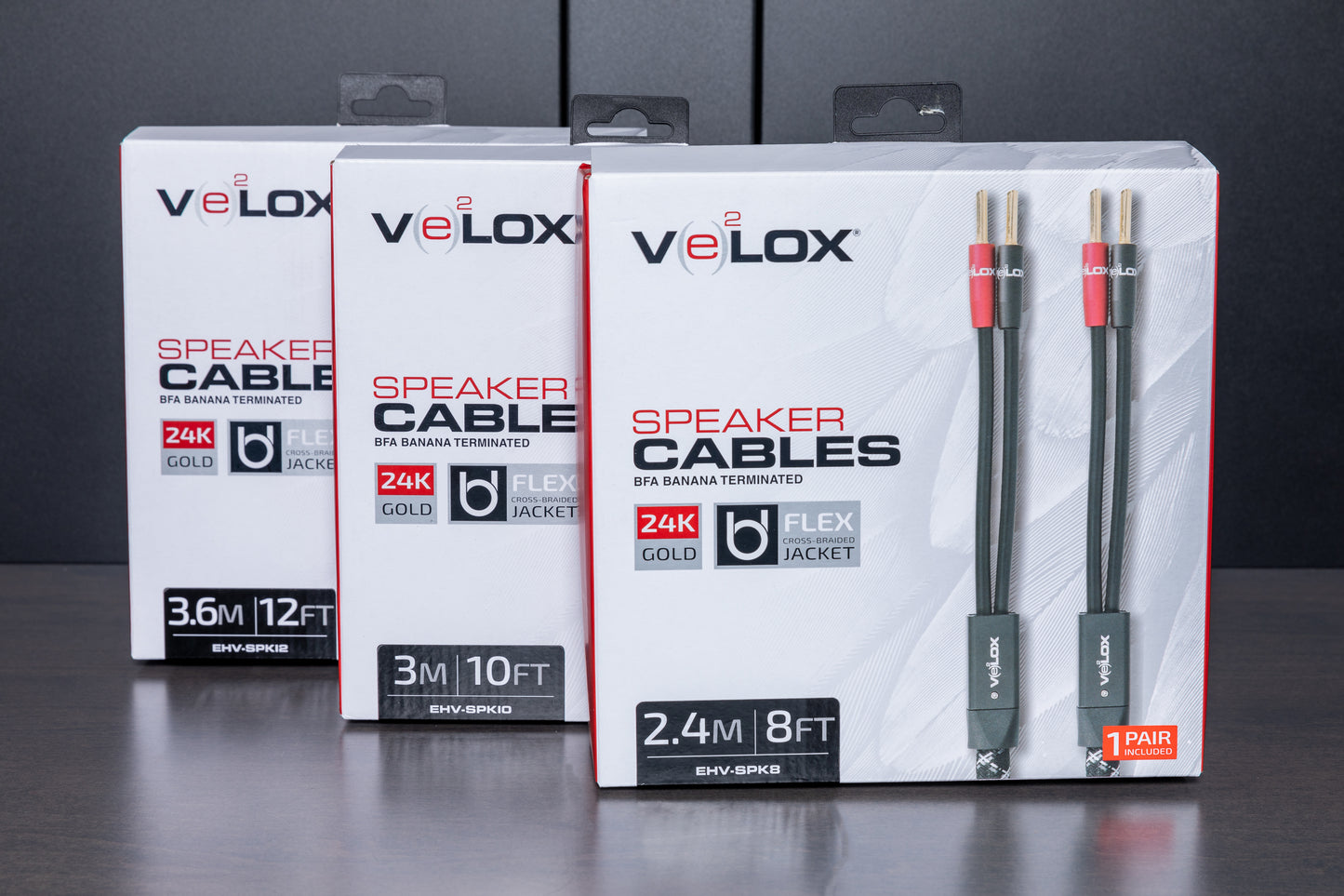 HiFi-Ready 12 Gauge BFA Terminated Speaker Cables
