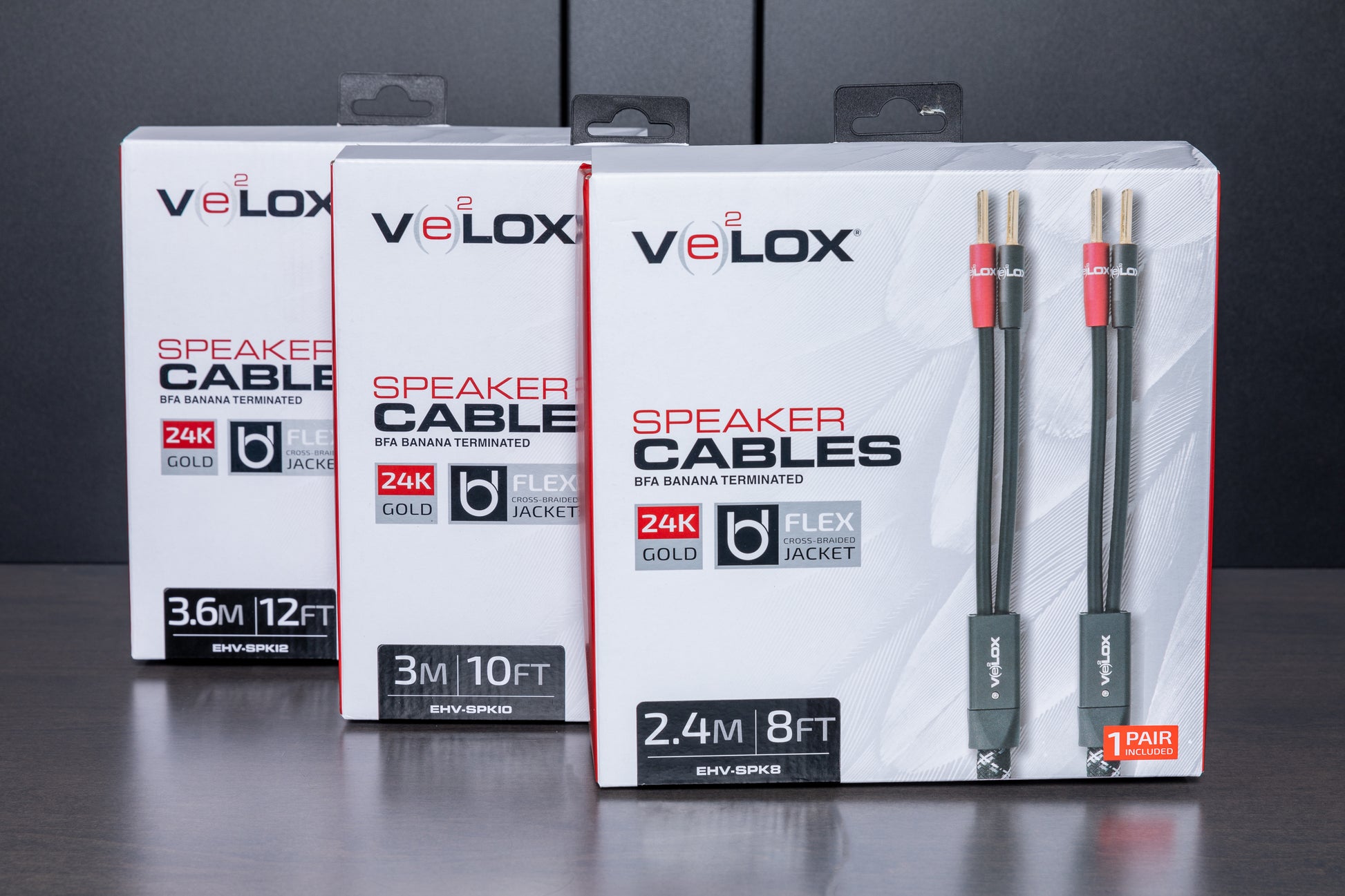 HiFi-Ready 12 Gauge BFA Terminated Speaker Cables