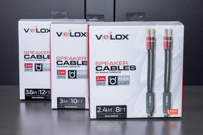 HiFi-Ready 12 Gauge BFA Terminated Speaker Cables