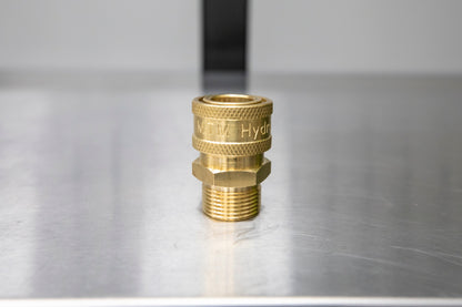 Brass M22 Male (14mm) to 3/8" QD Coupler