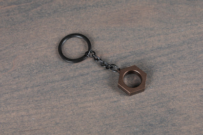 Aluminum Hex Keychain