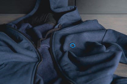 Minimalistic Hex Zip-Up Hoodie
