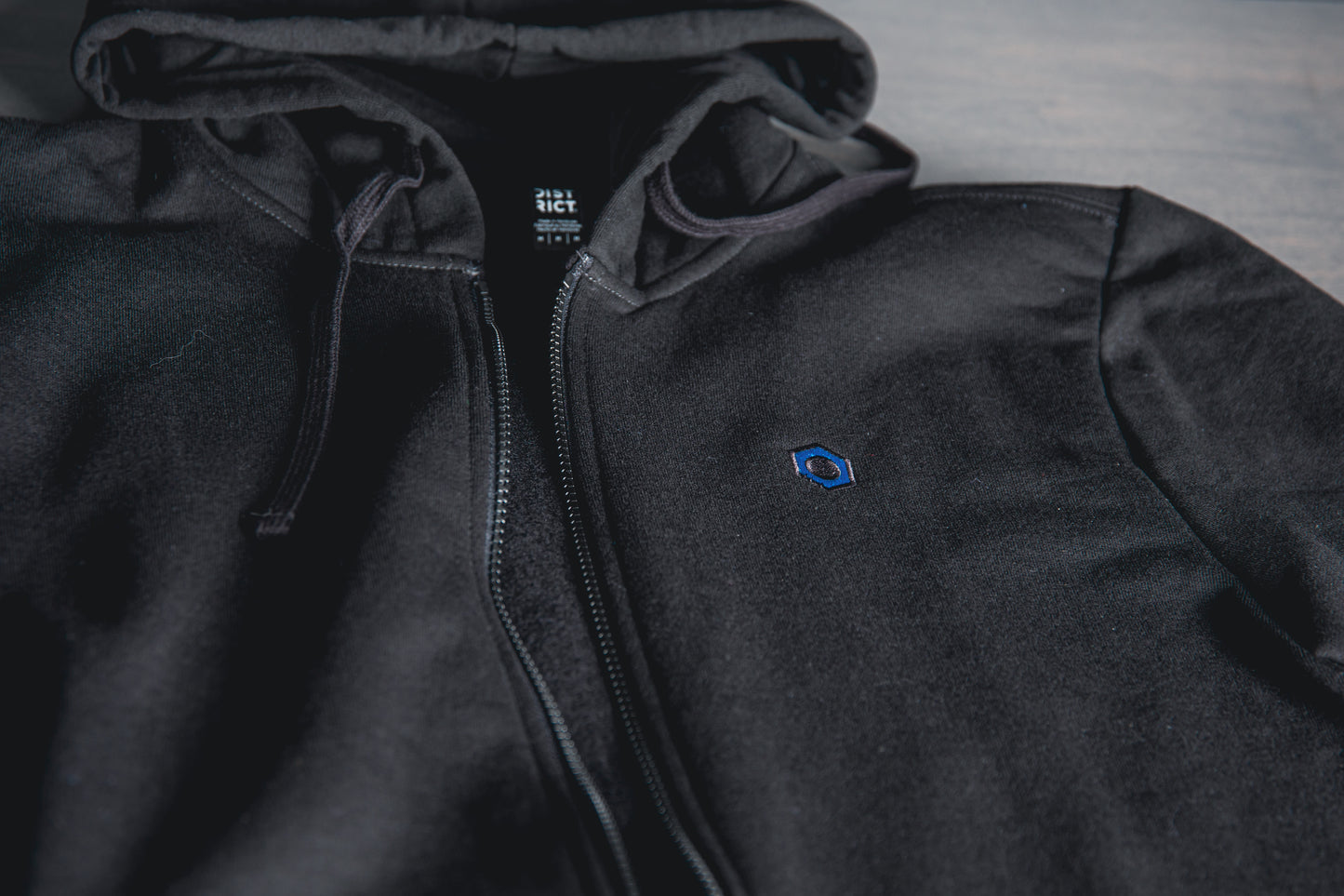 Minimalistic Hex Zip-Up Hoodie